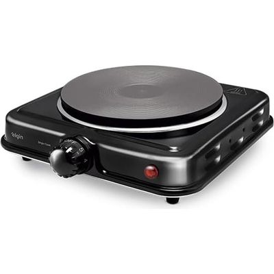 Fogão Elétrico De Mesa 1 Prato 1000W FF01 Single Cook Preto Elgin 220V