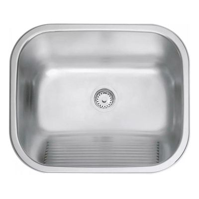 Tanque Lavanderia 30 Litros Aço Inox Lava Esfrega Tanquinho Limpeza Esfregao Lavabo Area Externa