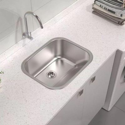 Tanque Lavanderia 30 Litros Aço Inox Lava Esfrega Tanquinho Limpeza Esfregao Lavabo Area Externa
