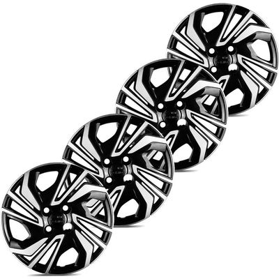 Jogo De Calota Onix 2023 2024 Aro 15 Cubo Padrão Preto E Prata