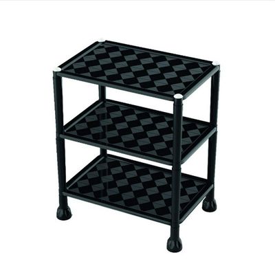 Organizador Modular 3 Andares Em Plástico Preto