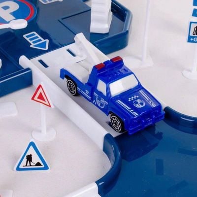 Pista Estacionamento De Brinquedo Policial Com 40 Peças