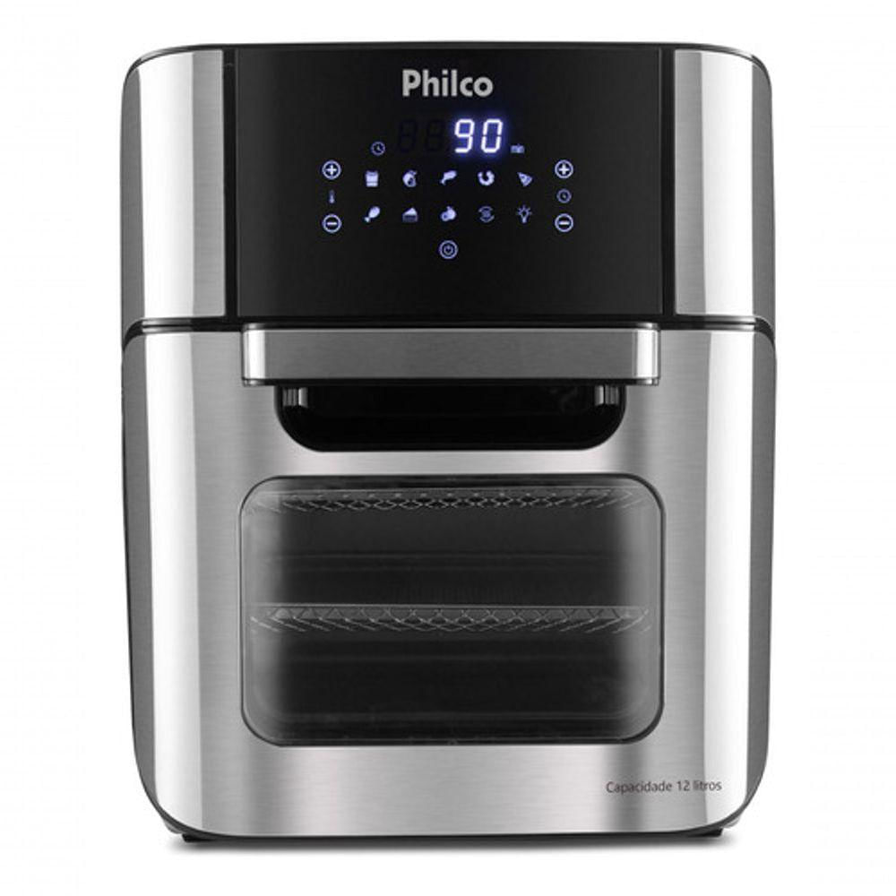 Fritadeira Air Fryer Oven Philco Sem Óleo PFR2250V 4 Em 1 12L 1800W Preto 110V