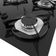 Fogão Cooktop 5 Bocas Tripla Chama Mesa Em Vidro Preto Fogatti Inox 27000501-00 Bivolt