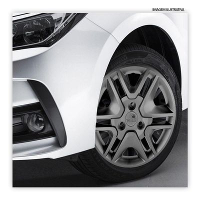Jogo De Calota Kwid Intense 2018 A 2020 Aro 14 Cubo Padrão Grafite