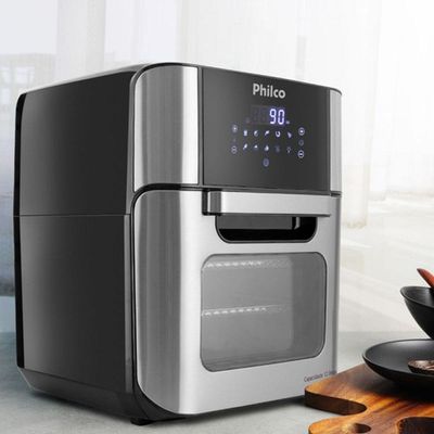 Fritadeira Air Fryer Oven Philco PFR2250V 4 Em 1 12L 1800W Preto 110V