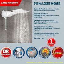 Chuveiro Loren Shower Ultra Eletrônica 220v/7500w Lorenzetti