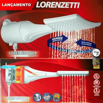 Chuveiro Loren Shower Ultra Eletrônica 220v/7500w Lorenzetti