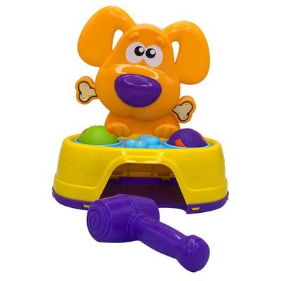 Brinquedo Bate Dog Com 2 Bolinhas E Martelo