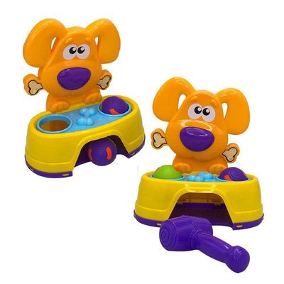 Brinquedo Bate Dog Com 2 Bolinhas E Martelo