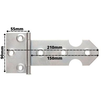 Dobradiça Tipo Leme Rocha 150mm
