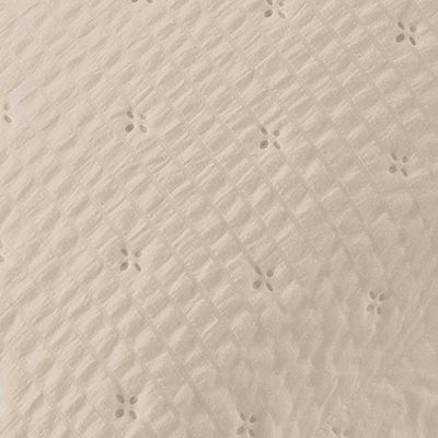 Cobre Leito Queen Analu Micropercal 300 Fios Dupla Face Texturizado 3 Peças - Bege