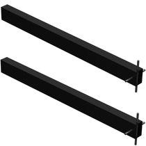 2 Suportes Pia Chumbar Bancada Mesa 50 Cm - Preto