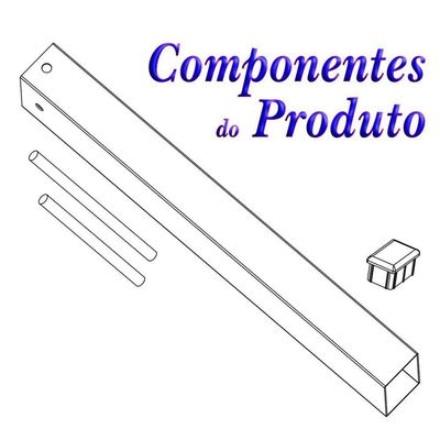 Suporte Pia Chumbar Bancada Mesa 40 Cm Branco
