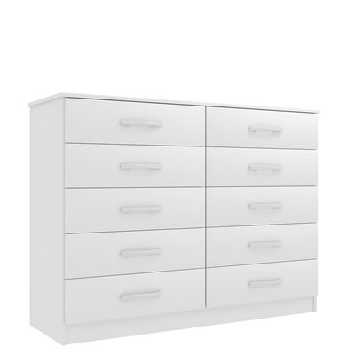 Cômoda 10 Gavetas Premium Marbela Branca