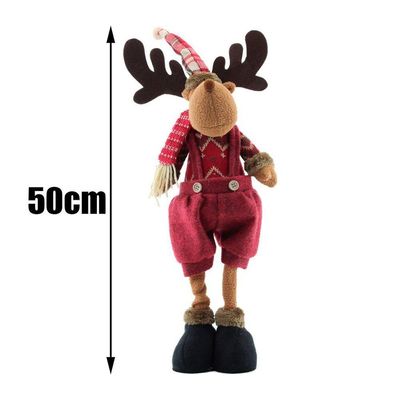 Boneco Rena Decoração Natal Em Tecido 50cm