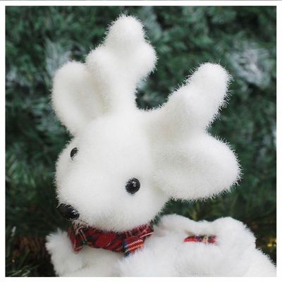Boneco Natal Enfeite Natalino Rena Felpuda 20cm