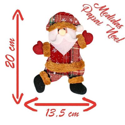 Boneco De Natal Papai Noel Nevado 17cm