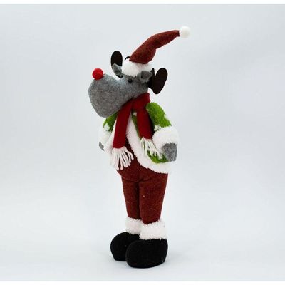 Boneco Enfeite Decorativo De Natal Rena Alce Natalino 53 Cm