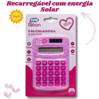 Calculadora Fini Beijinho Energia Solar E Adesivos - Letron