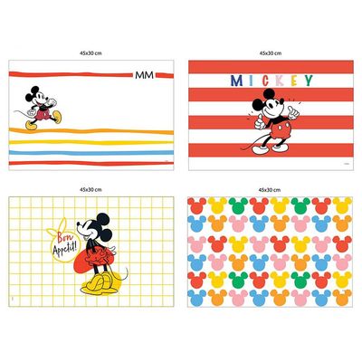 Jogo Americano Retangular Infantil Pvc 30X45cm Disney Sortido