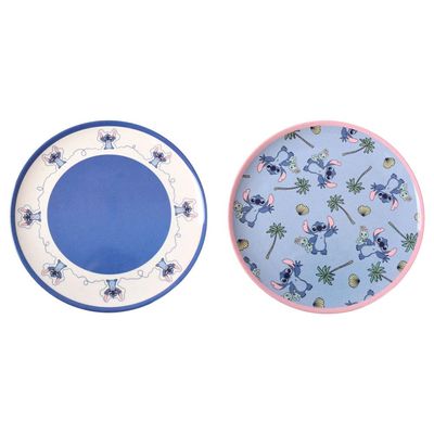 Prato Raso Fibra Bambu Stitch Disney Sortido