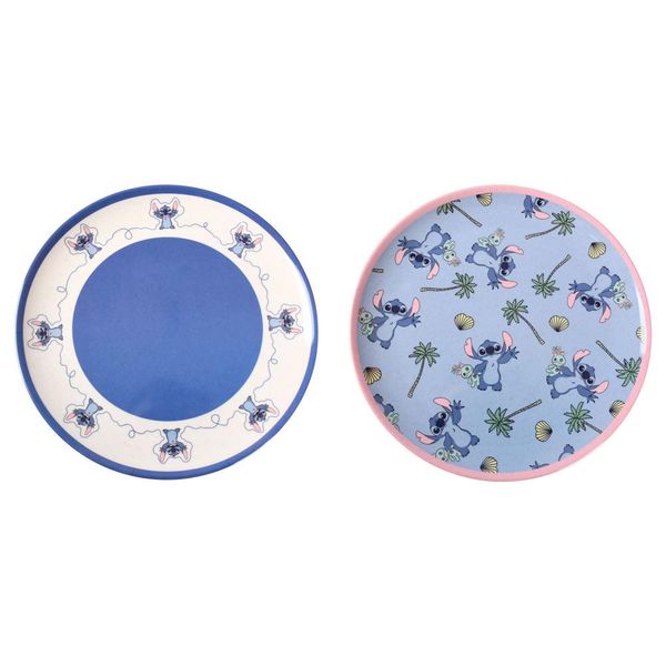 Prato Raso Fibra Bambu Stitch Disney Sortido