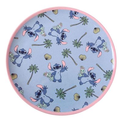 Prato Raso Fibra Bambu Stitch Disney Sortido