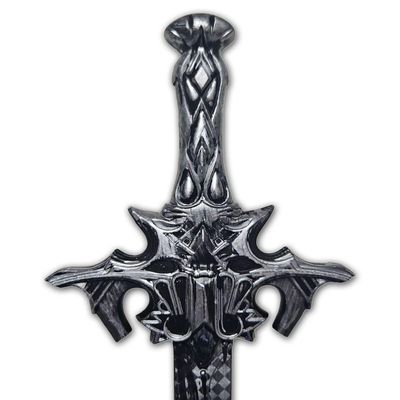 Kit Medieval Espada E Mascara Guerreiro De Combate Jr0610 Prata