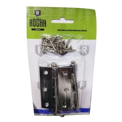 Dobradiça Para Porta Rocha 1033 3.1-2" Com 3 Unidades