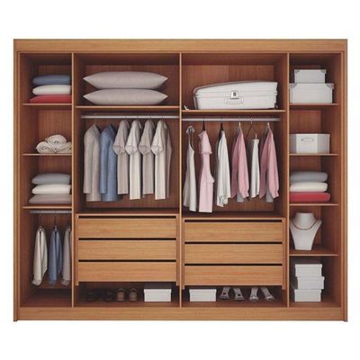 Guarda Roupa Casal 6 Portas São Carlos Cinamomo Off White - Leifer Móveis