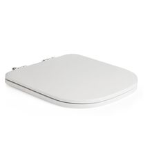 Assento Poliester Soft Close Antimicrobiano Quadra Branco Para Vaso Deca
