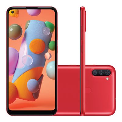 Smartphone Samsung Desbloqueado Galaxy A11 64GB Vermelho