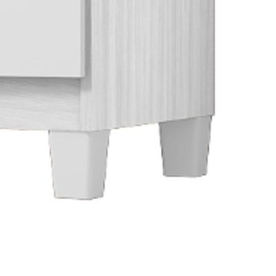 Comoda Sapateira 1 Porta 4 Gavetas 84 Cm Moden 2258 Branco Flex Incp
