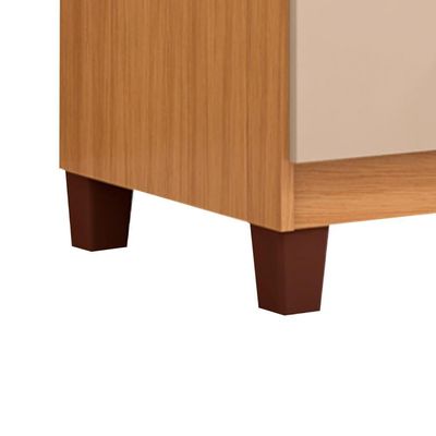 Comoda 5 Gavetas 57 Cm Moden 2259 Carvalho Am Off White Incp