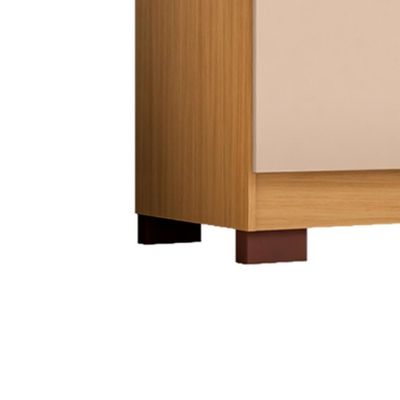 Comoda Rack 2 Portas 4 Gavetas Madri 121 Cm Carvalho Am Off White Incp