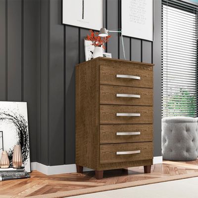 Comoda 5 Gavetas 57 Cm Moden 2259 Malbec Incp
