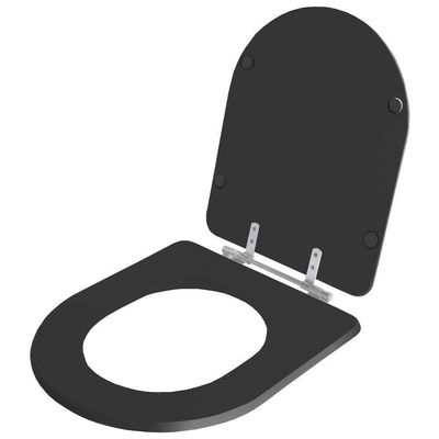 Assento Sanitário Nuova Ebano (preto) Para Bacia Deca
