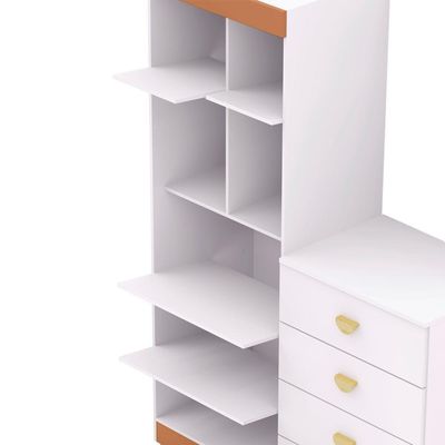Comoda Roupeiro 120 Cm 2 Portas Cris 20034 Branco Camarim Flex