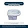 Assento Sanitário Almofadado Paris Branco Para Vaso Ideal Standard
