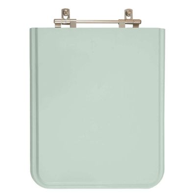 Assento Sanitario Poliester Square Verde Agua Para Vaso Incepa