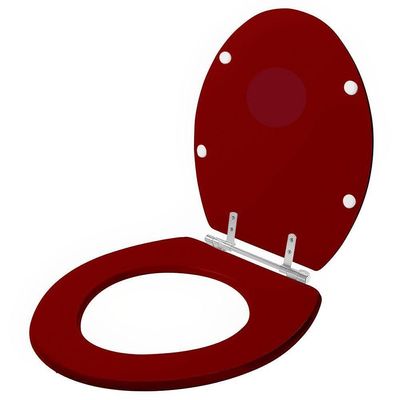 Assento Sanitário Convencional - Oval Bordô Para Todas As Marcas