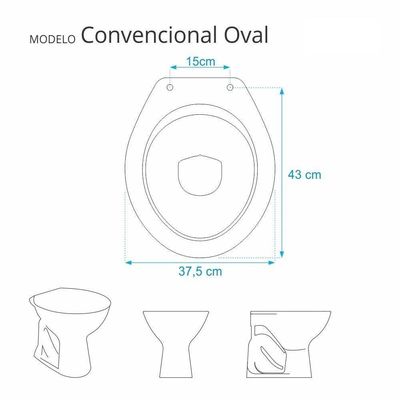 Assento Sanitário Convencional - Oval Bordô Para Todas As Marcas