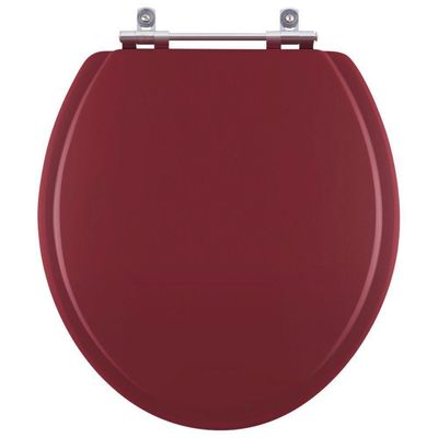 Assento Sanitário Convencional - Oval Bordô Para Todas As Marcas