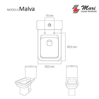 Assento Sanitário Malva Branco Para Vaso Mari