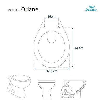 Assento Sanitário Oriane Branco Para Vaso Ideal Standard