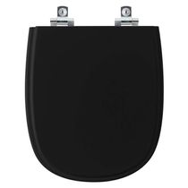 Assento Sanitário Soft Close Donna Preto Para Vaso Santamarina