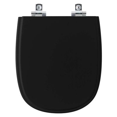 Assento Sanitário Soft Close Donna Preto Para Vaso Santamarina