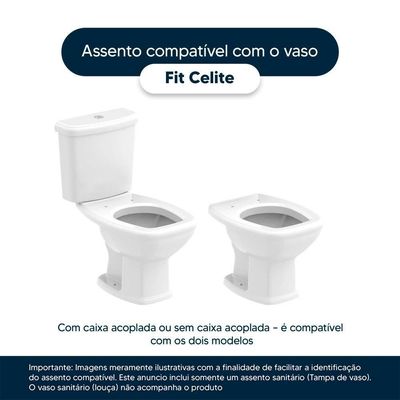 Tampa De Vaso Poliéster Decorada Borboleta Fit Branco Para Louça Celite