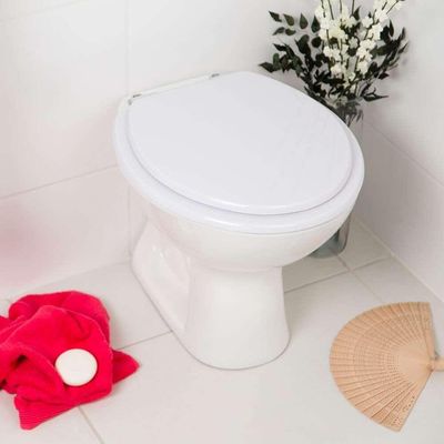 Assento Sanitário Poliéster Carina Branco Para Vaso Ideal Standard